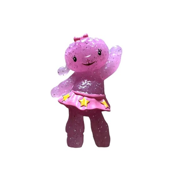 Lambie Mini Figure 2" Doc McStuffins Disney Junior Pink w/ Glitter & Stars HTF - Picture 1 of 3